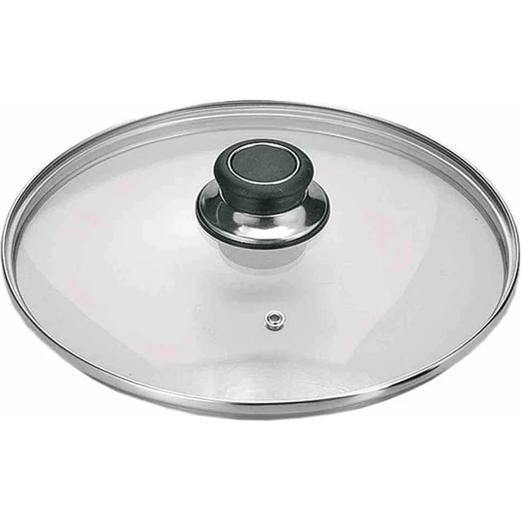 Universaldeckel 16 cm mit Kunststoffknopf / Glasdeckel / Universal - Deckel / Pfannendeckel / Topfdeckel – Bild 1