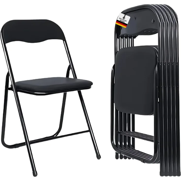 Albatros Klappstuhl Manitu Klappstühle Starker Metallrahmen Faltbarer Stuhl Besucher Konferenz Gast Stuhl