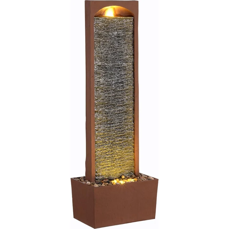 Teamson Home Gartenbrunnen mit LED rot 84 cm