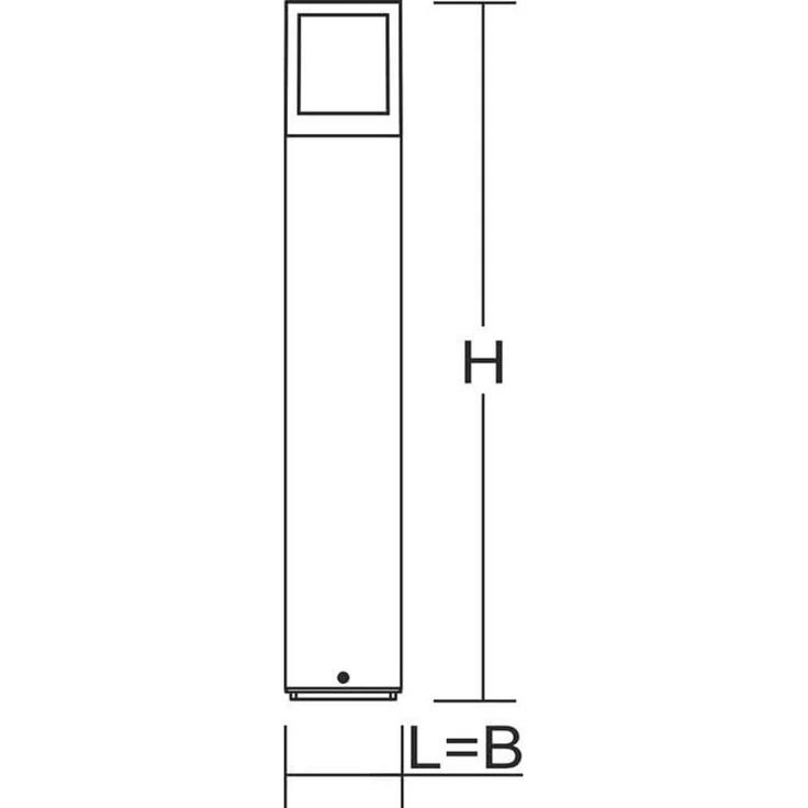 RZB LED-Pollerleuchte 3000K108x108x650 611978.0031 – Bild 2