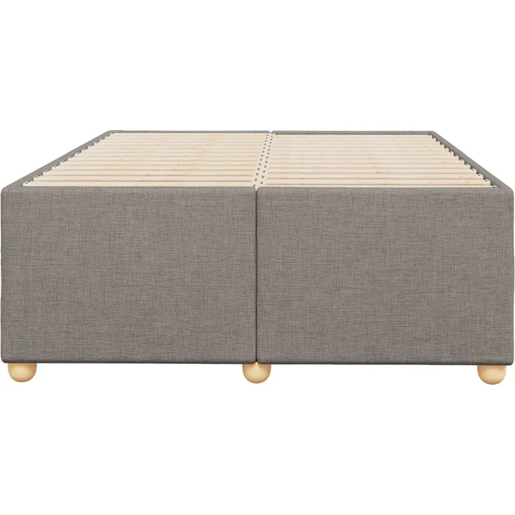 vidaXL Bettgestell ohne Matratze Taupe 120x200 cm Stoff 3284726 – Bild 4