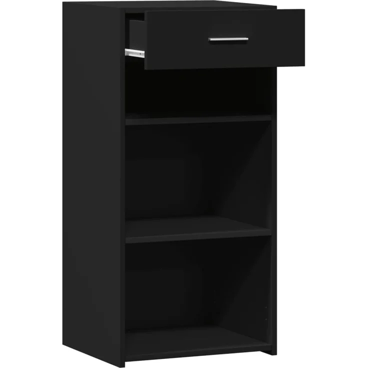 vidaXL Sideboard Schwarz 45x42,5x93 cm Holzwerkstoff 846321 – Bild 7