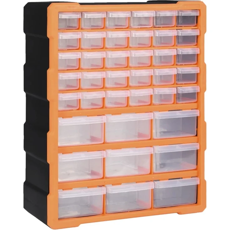 vidaXL Multi-Schubladen-Organizer mit 39 Schubladen 38x16x47 cm 147585 – Bild 1