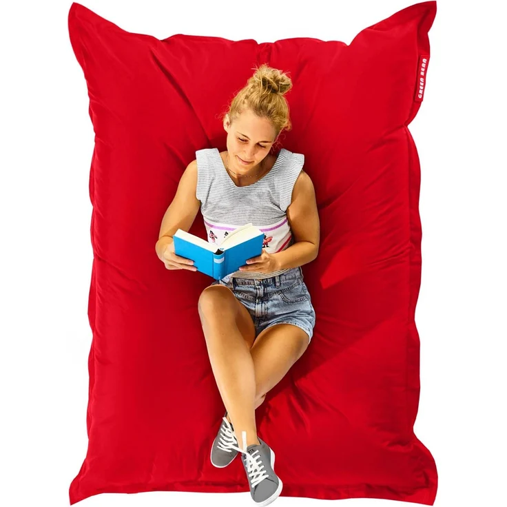 Green Bean® Outdoor Sitzsack, waschbar & wetterfest, Polyester-PVC-Stoff, Rot, 140x180 cm, 380 Liter – Bild 1