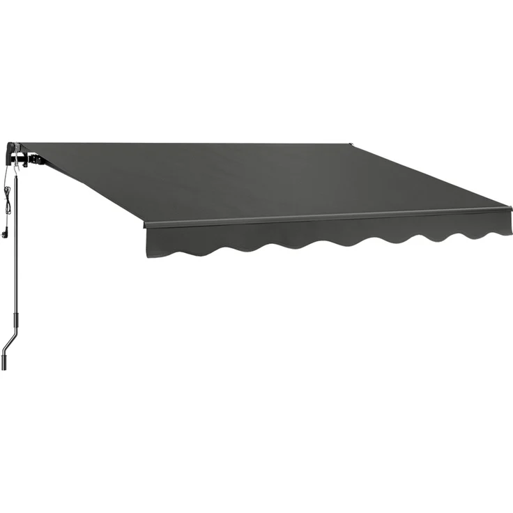 STEELSØN 'Kestria' elektrische Gelenkarmmarkise 300x250 cm mit LEDs, Markise anthrazit, Terrassenmarkise komplett vormontiert – Bild 11