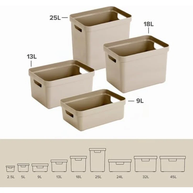 Sigma home Aufbewahrungsbox 13L beige – Bild 4