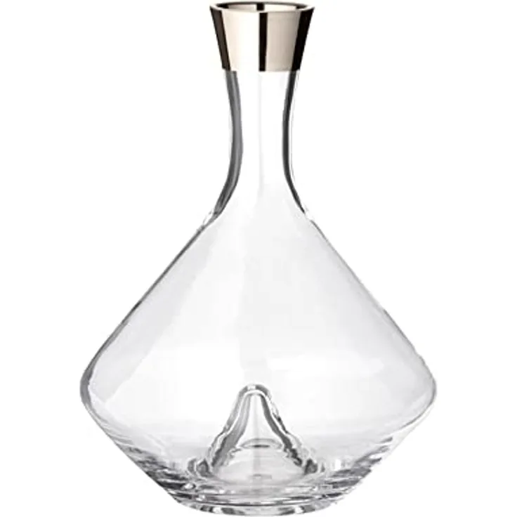 EDZARD Karaffe Frederick, Kristallglas mit Platinrand