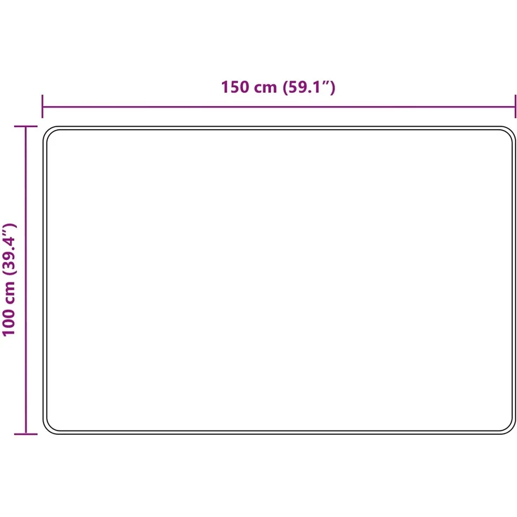 vidaXL Teppichläufer MARSA Grau 150 x 100 cm Polyester und PVC 42023198 – Bild 7