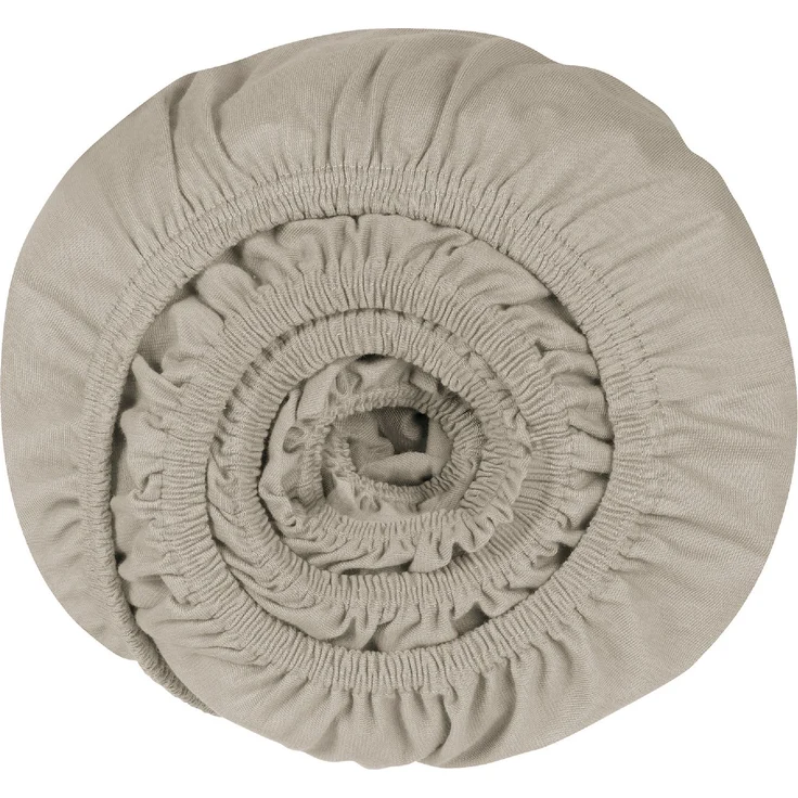 Schiesser Spannbettlaken Elli - 97/3 - 100 x 200 cm - Helltaupe – Bild 2