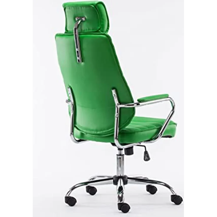 TPFLiving Bürostuhl Rocket, Grüner Drehstuhl mit hochwertigem Textilbezug, Höhenverstellbar, Wippmechanismus, 60x128x67 cm – Bild 5