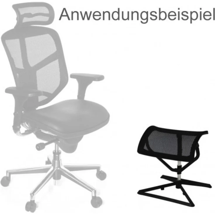 FINEBUY Fußhocker FB42645 (Fußauflage LEGpro OTTOMANN Beinauflage Stoffbezug), Fußablage Büro Höhenverstellbar, Beinablage – Bild 9