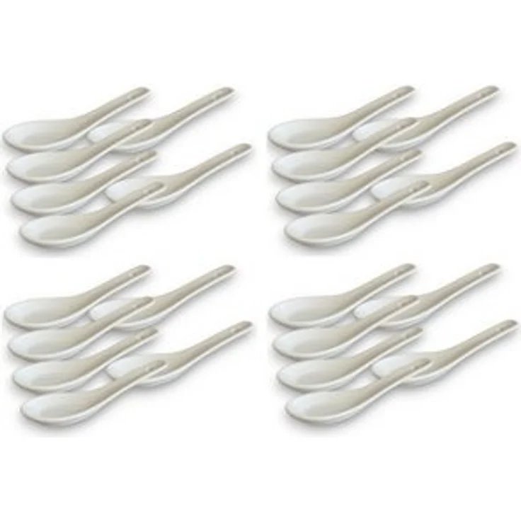 WestCraft Suppenlöffel White and black Series ASIATICA, Porzellan-Löffel-Set Asien / Ramen, 13 cm - Reis-Löffel - Suppen-Löffel, Servier-Löffel - Spoon-Set – Bild 6