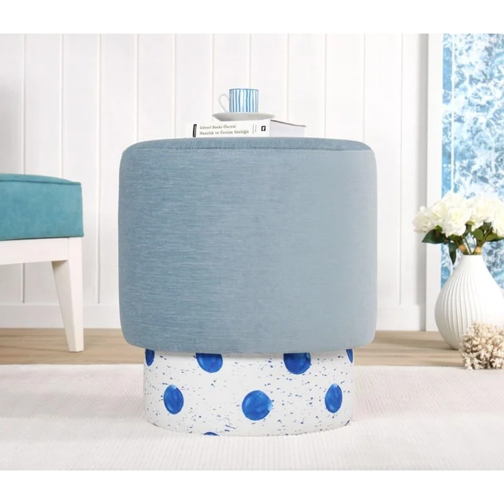 Hanah Home 'Colyos 8853' Pouffe, Mehrfarbig, 43 x 46 x 43 cm – Bild 2