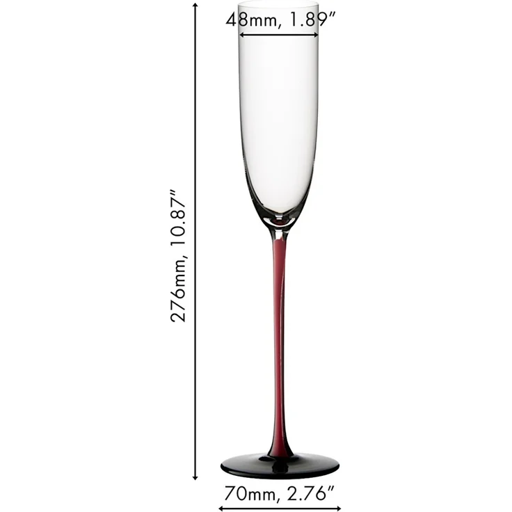 RIEDEL 4100/08R BLACK SERIES Collector's Edition Champagnerflöte, handgefertigt – Bild 2