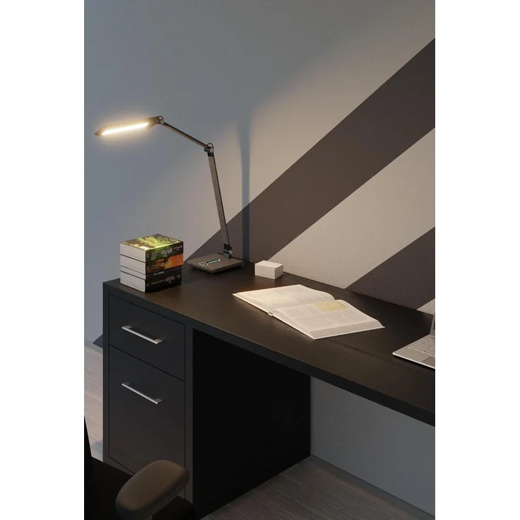 Rau Tischleuchte Wave 41-5011.101 grau metallic – Bild 7