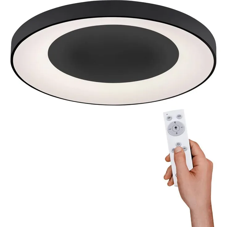 Leuchten Direkt Deckenleuchte, grau Deckenleuchte, schwarz 1xLED-Board/60W/2700-5000K Innenleuchte, IP20 Deckenleuchte 14327-18