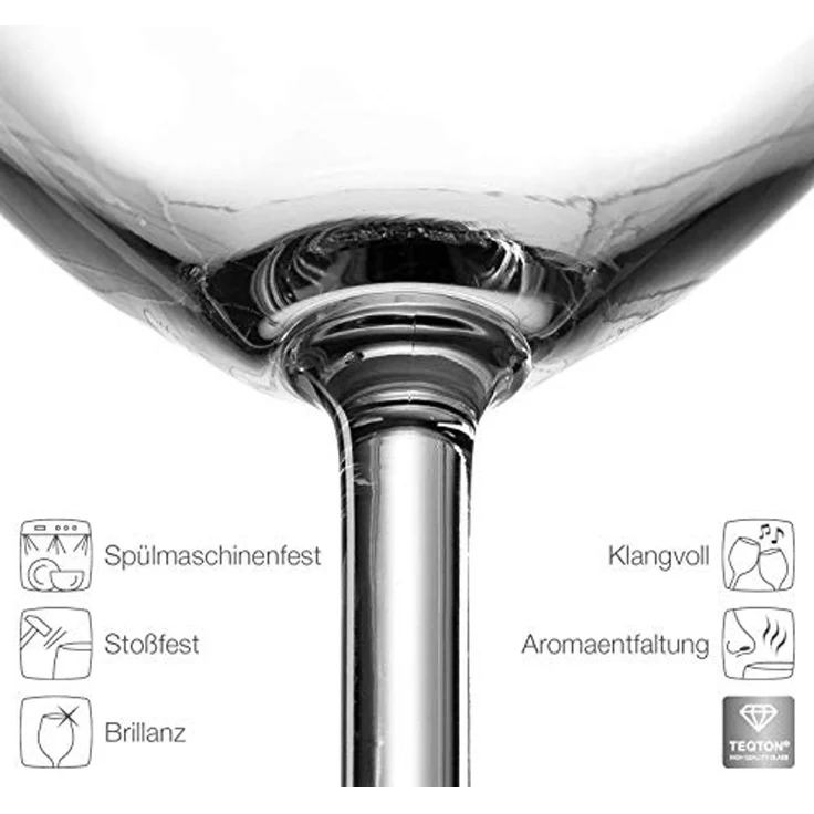 GRAVURZEILE Rotweinglas Leonardo Weinglas 2er Set mit 360° Gravur - Skyline Schalke, Glas, graviertes Geschenk als Souvenier, Andenken & Mitbringsel – Bild 5