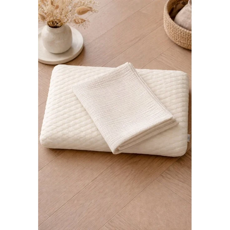 BABEES Kissenbezüge 2-er Set Kissenbezug 40x60 / 30x50 cm 100% Musselin Baumwolle 150 g/qm, Kissenbezüge Kissenhülle Kinderbettwäsche Kinderzimmer Creme Beige – Bild 3