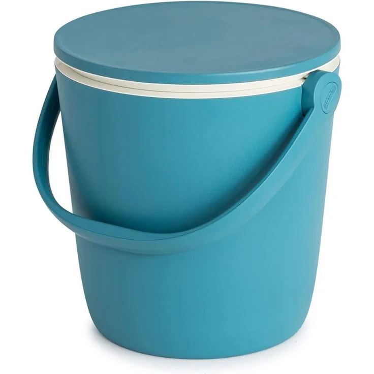 Keter Kühlbox Go Bar, mobiler 2-in-1-Getränkekühler und Serviertisch, ausziehbar, blau, wetterfest – Bild 2