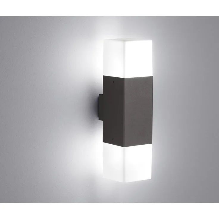 LED-Außenwandleuchte, HUDSON, 2 x E14/11W, inkl. LED-Leuchtmittel