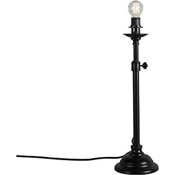 Qazqa Tischleuchte Kaso, ohne Leuchtmittel, E14, Schwarz, Landhaus, Stahl, 1-flammig – Bild 1