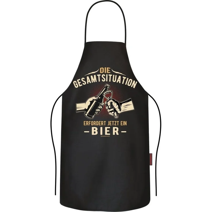 RAHMENLOS® Grillschürze das Geschenk für Männer: Gesamtsituation erfordert jetzt ein Bier – Bild 1