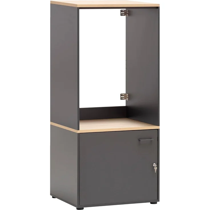 Schildmeyer Waschmaschinenumbau und Mehrzweckschrank Set Solea 702004, anthrazit, 67,1 x 60 x 154,7 cm – Bild 1