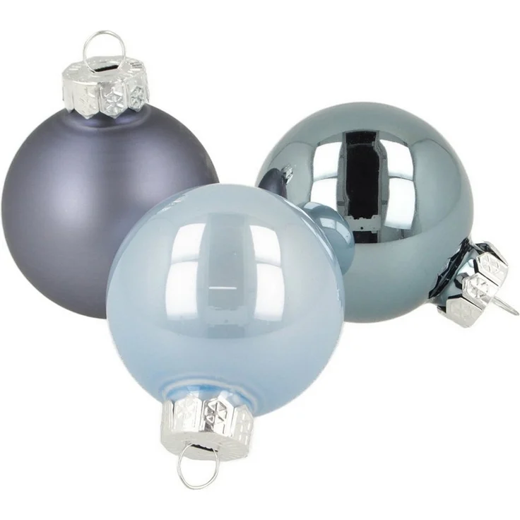 Florists Products Weihnachtsbaumkugel Elegante Glas-Weihnachtskugeln für stilvolle Deko, 24 Stück – Bild 1