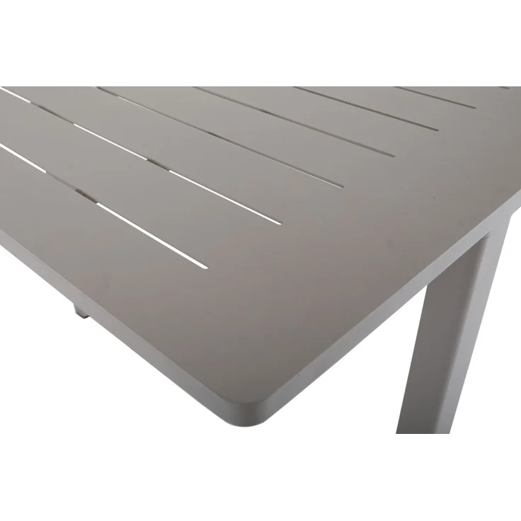 Gartenesstisch Lomma aus Aluminium, modern ausziehbar, Taupe, für 8-10 Personen – Bild 7
