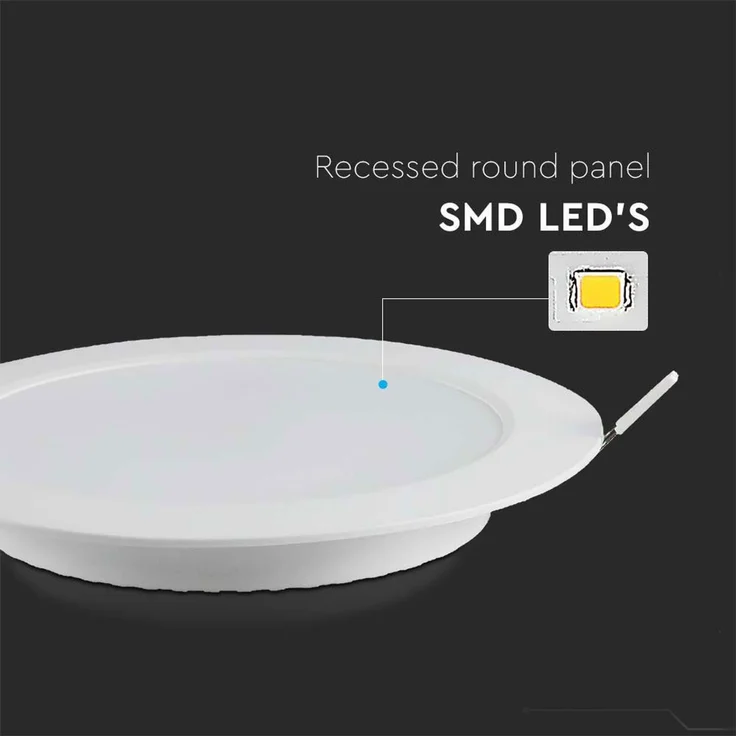LED Einbau Panel, 1980 Lumen, neutralweiß, rund, D 22,8 cm – Bild 8