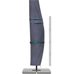 Sekey Ampelschirm / Sonnenschirm Schutzhülle mit Stab, Abdeckhauben für Gartenschirm mit Belüftungsöffnungen, Abdeckung für Kurbelschirm / Balkonschirm, 100% Polyester, wasserdicht, Dunkelgrau.