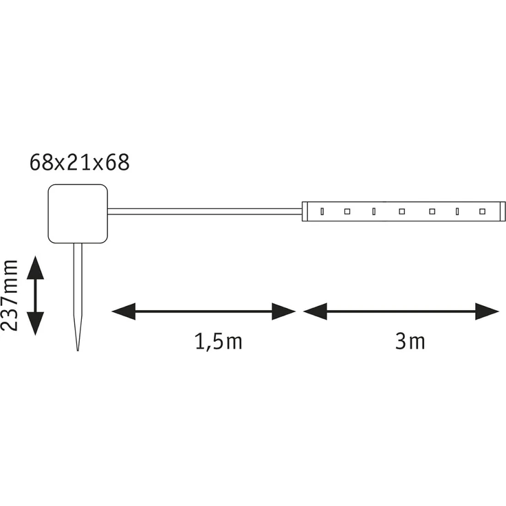 Paulmann No. 78897 LED Stripe Solar 3m IP44 inkl. Dämmerungssensor und Akku RGB – Bild 5