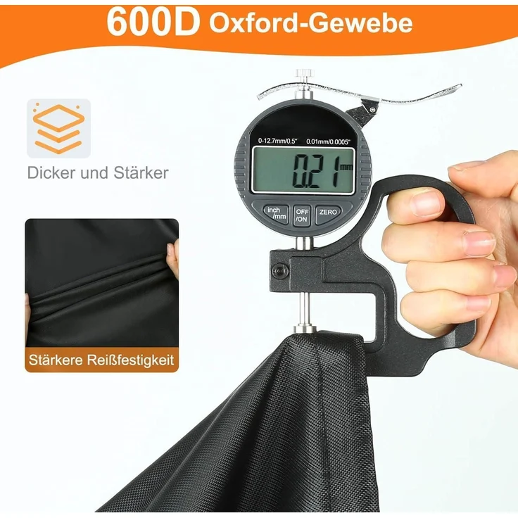 Grillabdeckung Schutzhülle Gasgrill Oxford 600D 600D-160 x 70 x 125 cm – Bild 3