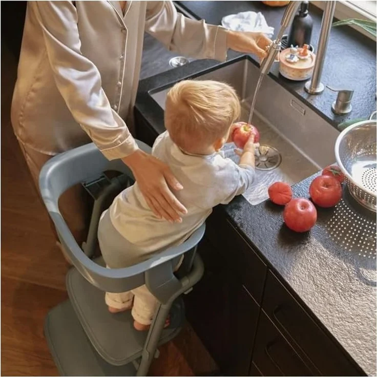 Cybex Lemo Learning Tower Set / Lernturm-Aufsatz für Lemo Hochstuhl Stone Blue – Bild 2