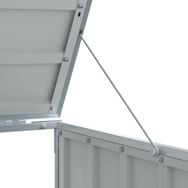 vidaXL Mülltonnenbox für 2 Tonnen Anthrazit 144x81x113 cm Stahl 4006177 – Bild 9