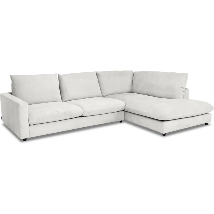 Polsterecke SANSIBAR WANGEROOGE BBH 321x228x87 cm silber Ecksofa Wohnlandschaft Eckcouch