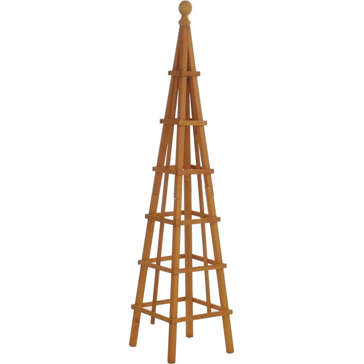 Rankgitter HWC-Q19, Pflanzgitter Klettergitter Rankhilfe Spalier Holz FSC®-zertifiziert 148x33x33cm ~ natur – Bild 7
