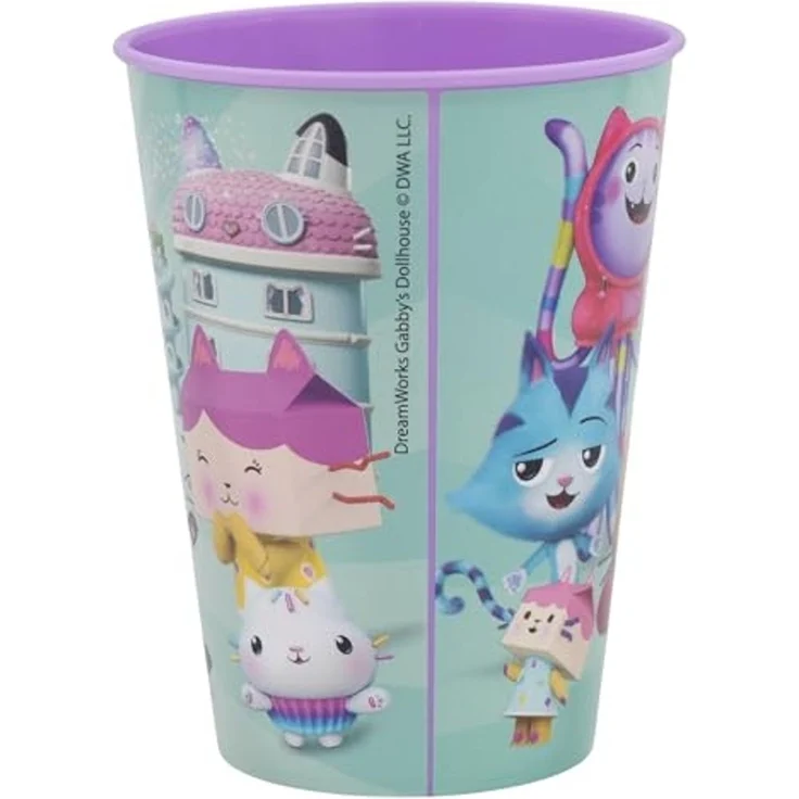 Storline Kinderbecher Gabby´s Dollhouse 260 ml Trinkbecher für Kita & Frühstück, Plastik – Bild 2