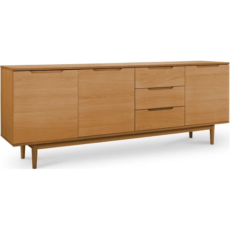 Sideboard Enimeta Eiche Natur 213 cm - 3 Türen, 3 Schubladen & Soft-Close – Bild 1