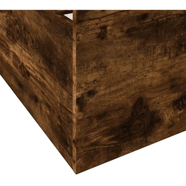 vidaXL Bettgestell mit Schubladen Räuchereiche 90x200cm Holzwerkstoff 3280339 – Bild 8
