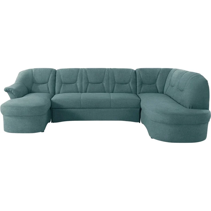 DOMO collection Wohnlandschaft SARAFINA 295x83x180 cm, auch mit Federkern für mehr Sitzkomfort!, whlw. mit Bettfunktion, elegantes Design, U-Form – Bild 2