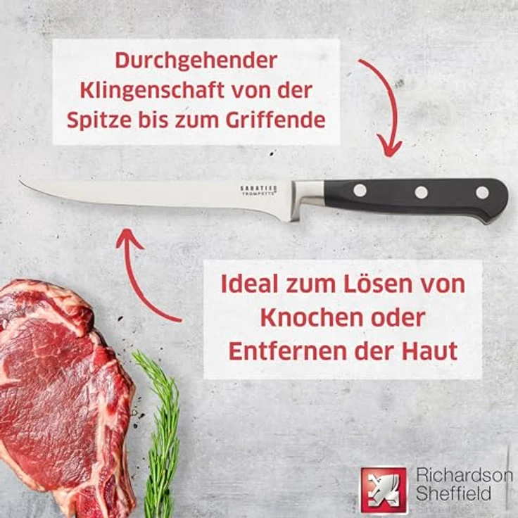 Richardson Sheffield SABATIER TROMPETTE Ausbeinmesser – Bild 5