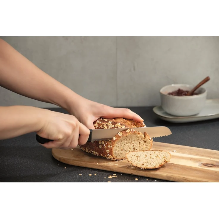 GOURMETmaxx Messerset mit Messerblock 6-tlg. schwarz/silber – Bild 10