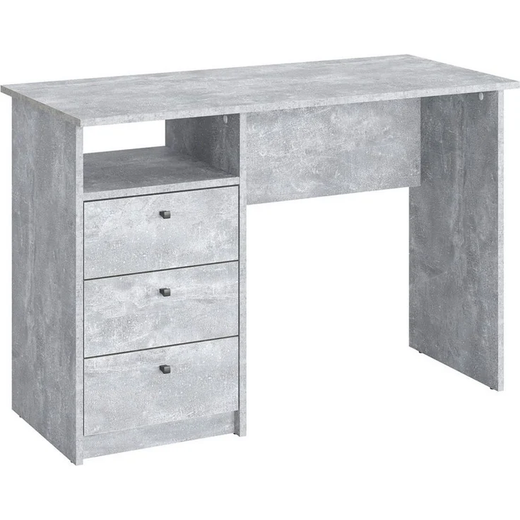 KOMTO Schreibtisch Oslo 110 H Griffe Computertisch Klein Arbeitstisch mit Schubladen, Büro PC-Tisch Kinderschreibtisch Schreibtisch 110 x 50 x 74 cm – Bild 2