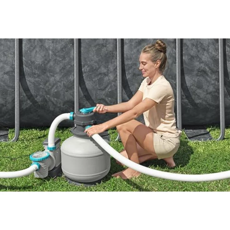 Bestway Frame-Pool-Set 'APX365™', 549 x 274 x 132 cm, robustes TriTech®-Material, mit Sandfilteranlage und Polar-Shield™ Ganzjahresschutz, Wasserkapazität 16.477 l – Bild 7