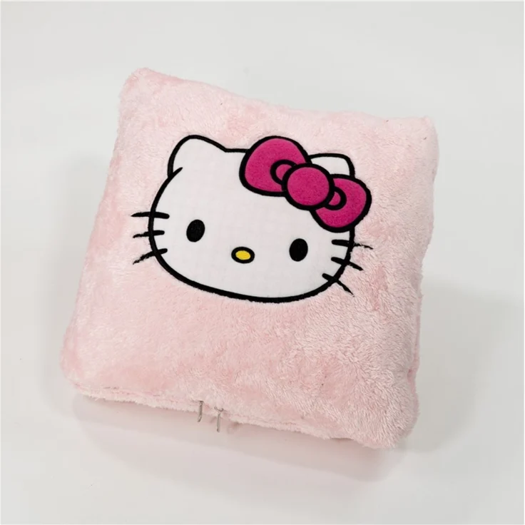 Sanrio Hello Kitty Kissen Kuscheldecke 40x40 / 100x150 cm weich & warm – Bild 2