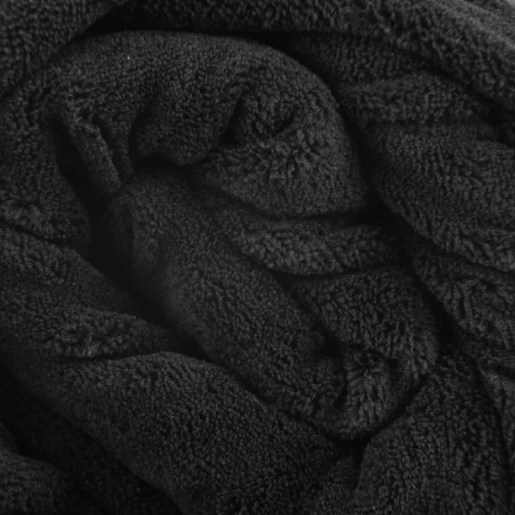 Kuscheldecke supersofte Tagesdecke vielseitig verwendbare Microfaser-Decke, flauschig und anschmiegsam in vielen verschiedenen modischen Farben erhältlich (schwarz - jetblack / 210x280 cm) – Bild 2
