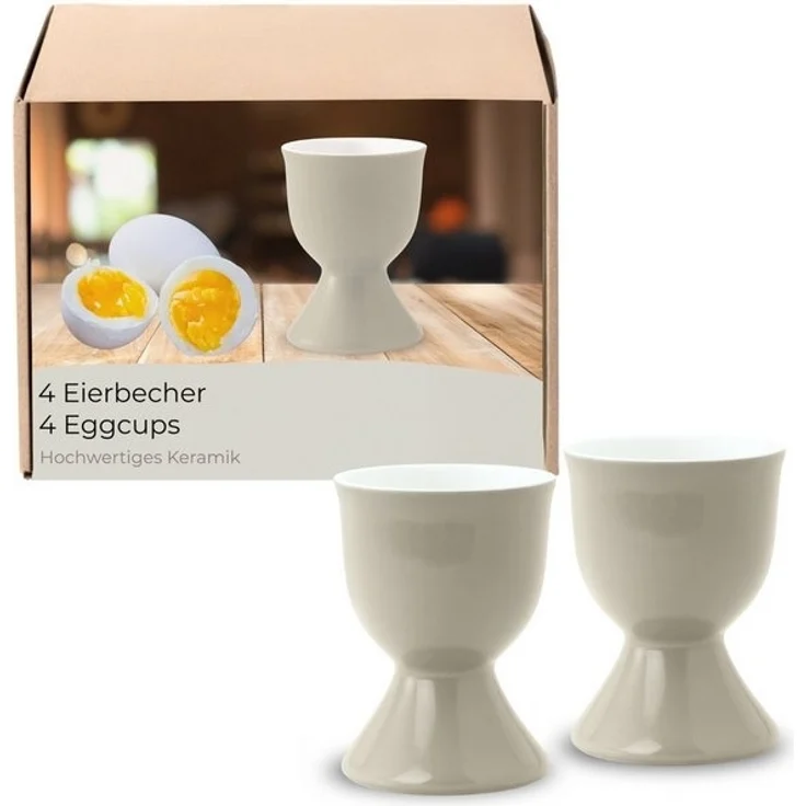 matches21 HOME & HOBBY Eierbecher, (4-tlg), Spülmaschinenfeste Eierhalter für Frühstückstisch – Bild 4