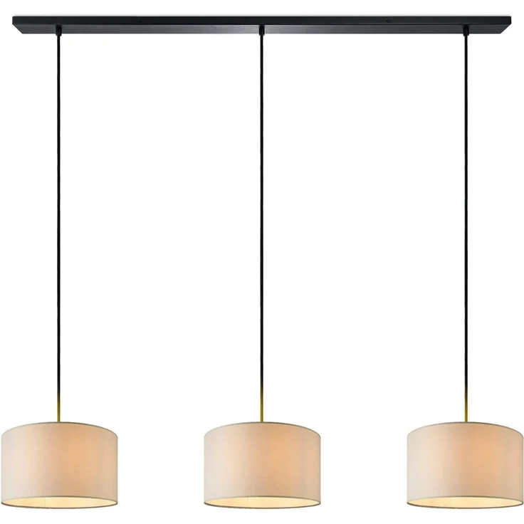 Paco Home Pendelleuchte HUGO CANVAS UNI COLOR, ohne Leuchtmittel, Pendelleuchte Wohnzimmer Hängelampe Esszimmer Lampenschirm E27 Uni – Bild 1