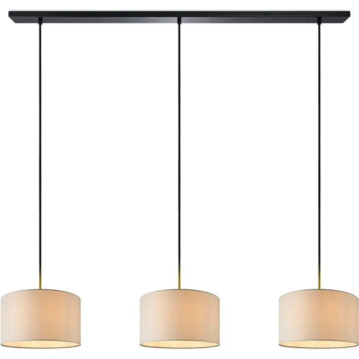 Paco Home Pendelleuchte HUGO CANVAS UNI COLOR, ohne Leuchtmittel, Pendelleuchte Wohnzimmer Hängelampe Esszimmer Lampenschirm E27 Uni